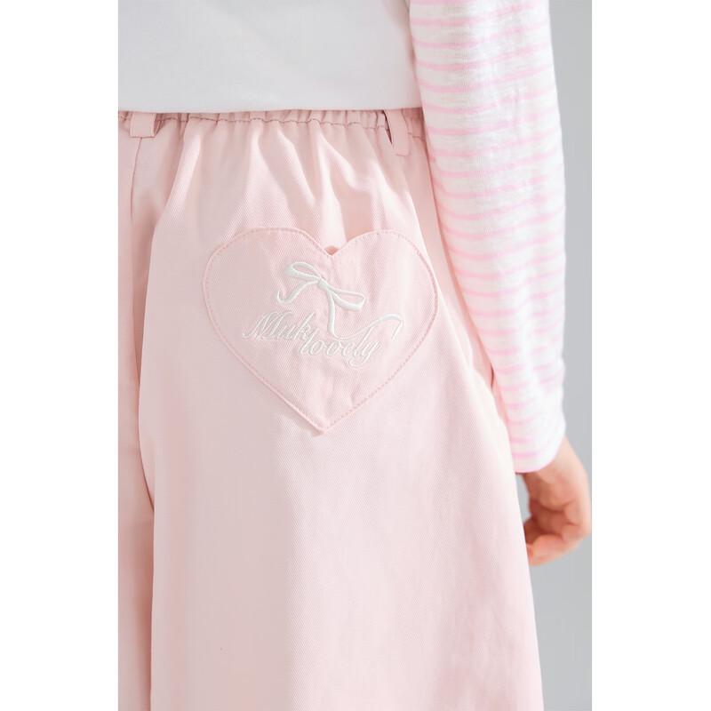 Mucmukn Girls' Versatile Cotton-Blend Casual Pants