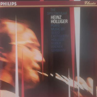 CD BERIO, CASTIGLIONI, HOLLIGER, HUBER - The Spectacular Heinz Holliger Play PHCP654 Philips Japan Classical Used