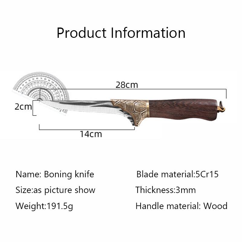 Nůž Bonig z nerezové oceli Nože na ryby Sekáček na maso Nůž na loupání Ručně vyráběný kovaný kuchyňský nůž Kuchařský nůž Kráječ