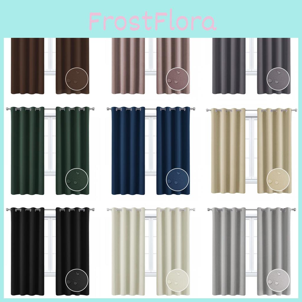 Waterproof Solid Color Sunproof Curtain For Sunroom And Commercial Applications