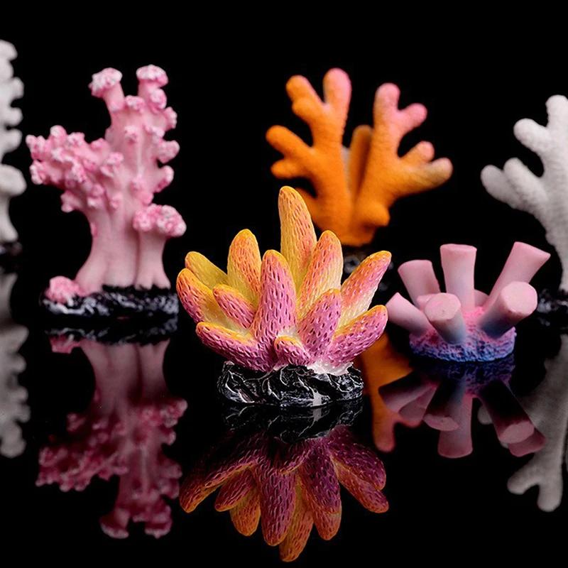 Decoração Artificial de Coral para Aquário Imita Estrela-do-mar Resina Paisagem de Recife Artesanato Aquário Acessórios de Decoração para Aquário