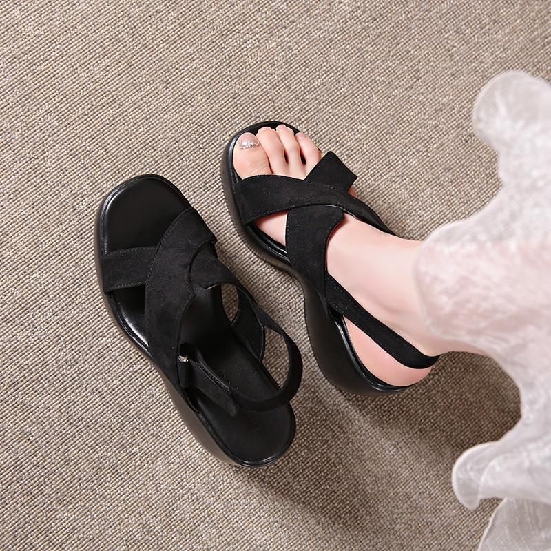 Fashion Wedges Platform Sandals Women Shoes Summer 2025 New Designer High Heels Woman Casual Shoes Elegant Dress Pumps Sandalias Mujer