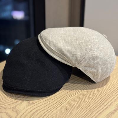 Retro Progressive Hat for Women In Spring and Autumn Versatile Face-showing Small Cap Fashionable and Casual Painter's Hat