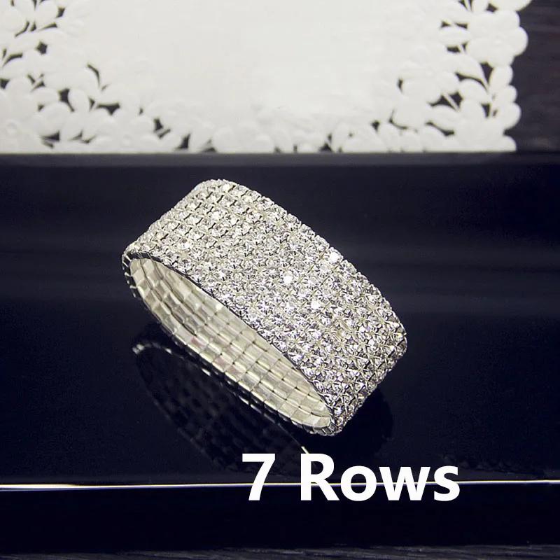 Brățară Elastică de Lux Albă Completă cu Cristal Cubic Zirconiu AAA Strălucitoare cu Strasuri Gheață Brățară de Damă pentru Femei Bijuterii de Nuntă