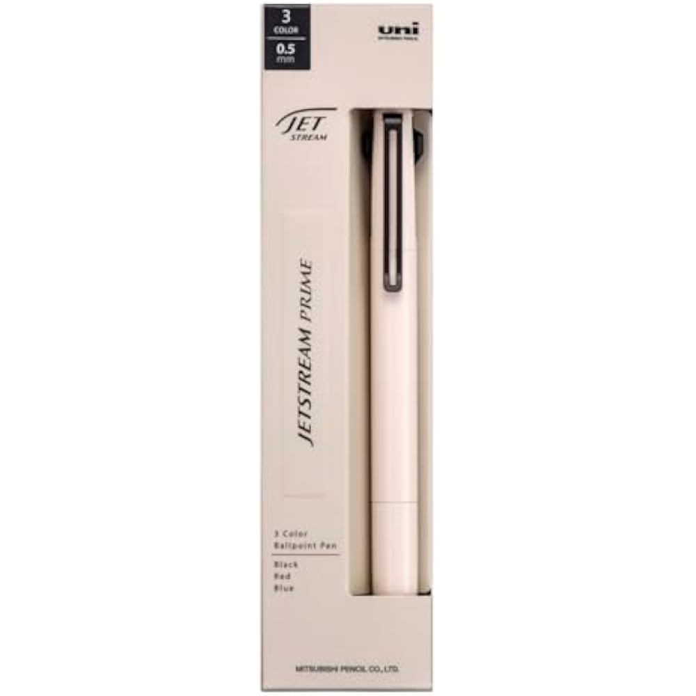 Mitsubishi Pencil 3 Color Ballpoint Pen Jetstream Prime 0.5 Beige SXE3350005.45