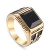 2026 Jewelry, Fashion Black Gemstone Ring, Vintage Men's Jewelry