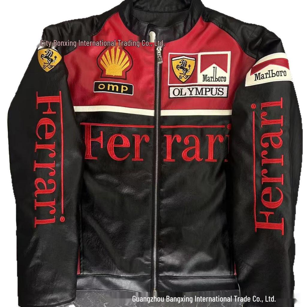 Red Bull F1 Rennlederjacke - Harley Motorradkombi