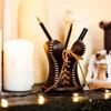 Vintage Leather Corset-Style Pencil Cup Creative Stationery Gift