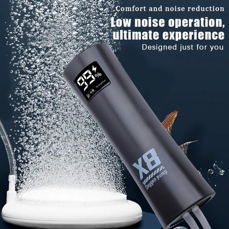 Tragbare Mini-Sauerstoffpumpe Outdoor Tragbar USB Wiederaufladbar Belüfter Sauerstoff-Luftpumpe Für Angeln Aquarium