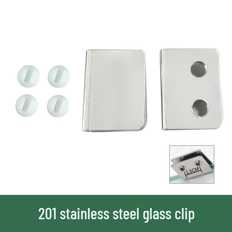 European Wall-Mounted Glass Triangle Bathroom Shelf - Stainless Steel Single-Layer Corner Rack