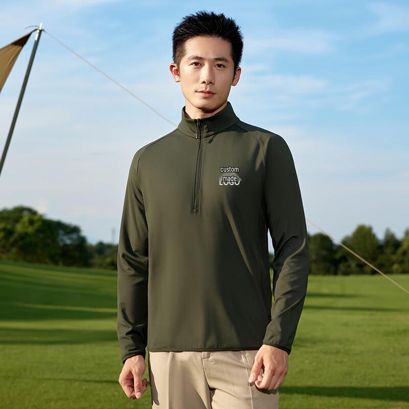 

Unisex Half-Zip Stand Collar Sweatshirt S