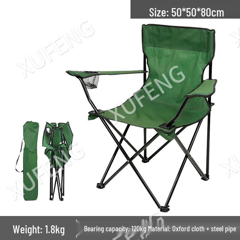 Ultralight Portable Folding Chair with Backrest for Camping, Fishing & Picnics