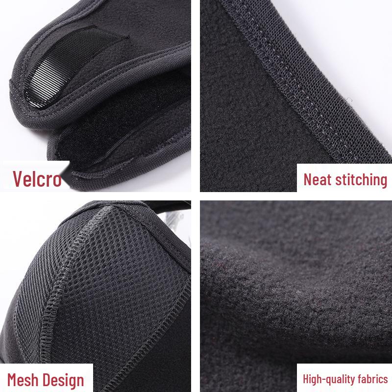 Winter Cycling Windproof Face Mask with Goggles - Breathable Fleece for Men & Women