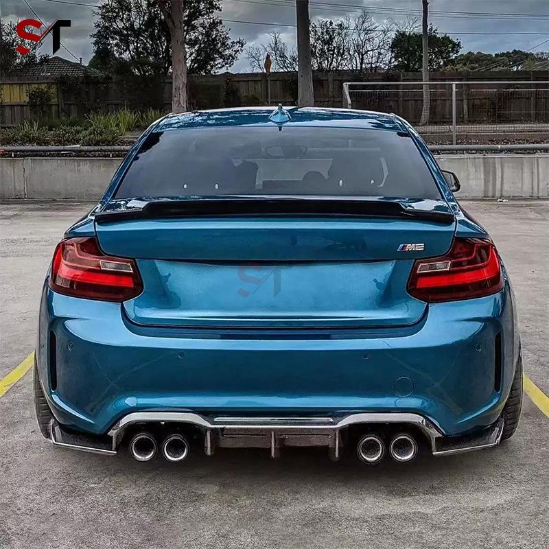 Carbon Fiber Rear Diffuser Kit for BMW M2 F87 - 3 Piece Set