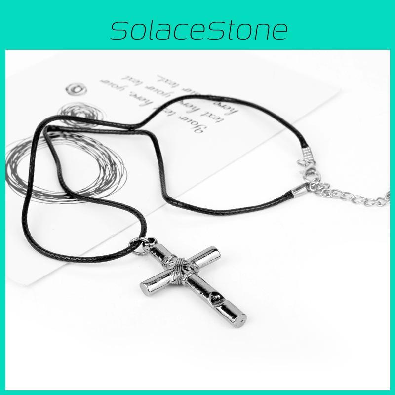 Hell Girl Cross Pendant Necklace With Alloy Design For Women And Men