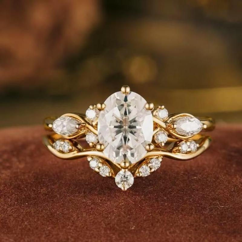 Twist Diamond Couple Ring, Women's Full Diamond Ring High-end Fashion Ring Jewelry