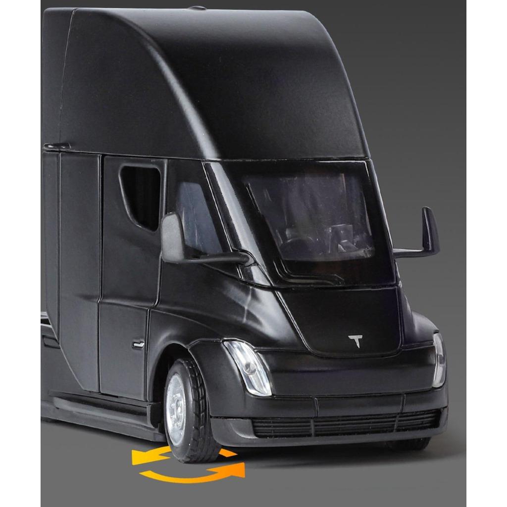 Modèle réduit de voiture Tesla Trailer The Cast à l'échelle 1/32, jouet pour enfants et garçons