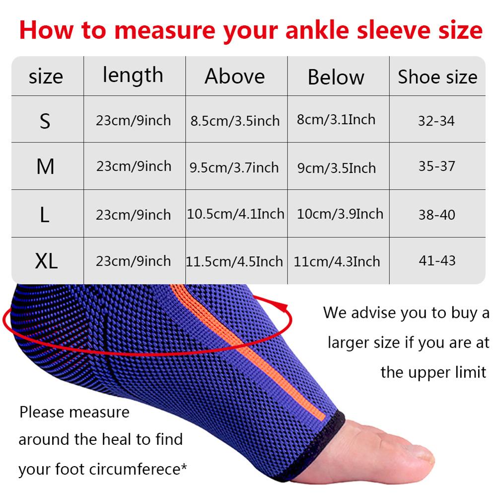 

NEW Ankle Brace Support Elastic Nylon Sleeve Ankle Protector for Men Women Compression Sprain Injury Proof for Basketball Sports S синий