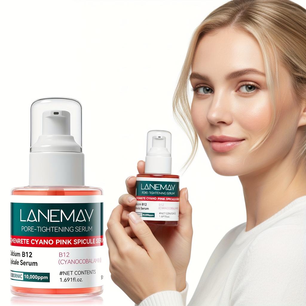 Pore Tightening Serum - Contains Vitamin B12. Brightens dull skin, tightens pores, and even out skin tone 50ml