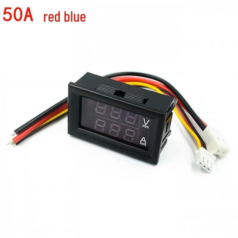LED Dual Display Digital Ammeter Voltmeter 0-100V 1A/10A/50A/100A