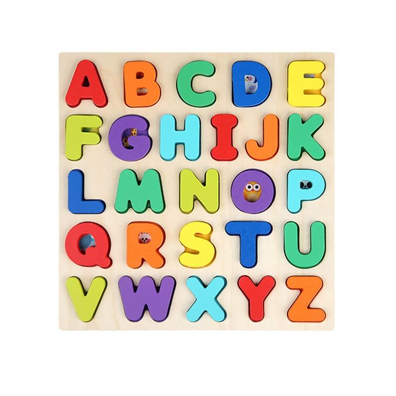 Wooden Alphabet Matching Puzzle for Early Education