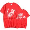 Korn Music Concert Rock Band World Tour Pure Cotton T-shirt Personalized Street Versatile 2024 Summer Fashion T-shirt