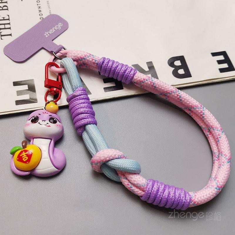 Mobile Phone Lanyard Wrist Short Ins Cartoon Cute Snake Pendant Mobile Phone Case Small Lanyard Thumb Ring Lanyard