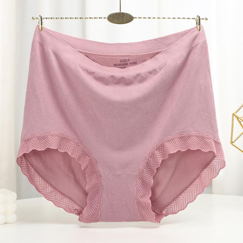 Seamless Panties High Waist Women's Briefs for Weight 100kg Large Size Underpants Solid Color Boyshorts