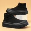 TUINANLE Women’s Round-Toe Chunky-Soled Elasticated Shoes: Comfortable, Flat, Casual and Stylish Mesh Shoes