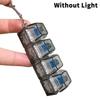 4/9 Tasti Tester Meccanico per Asse Tastiera LED Tasto Tastiera Giocattolo Antistress Fai da Te Pulsante Fidget Keycap Portachiavi Fidget Giocattoli Regalo