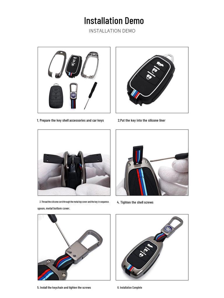 2013-2017 Besturn X80 Schlüsselhülle: Metallschalenabdeckung