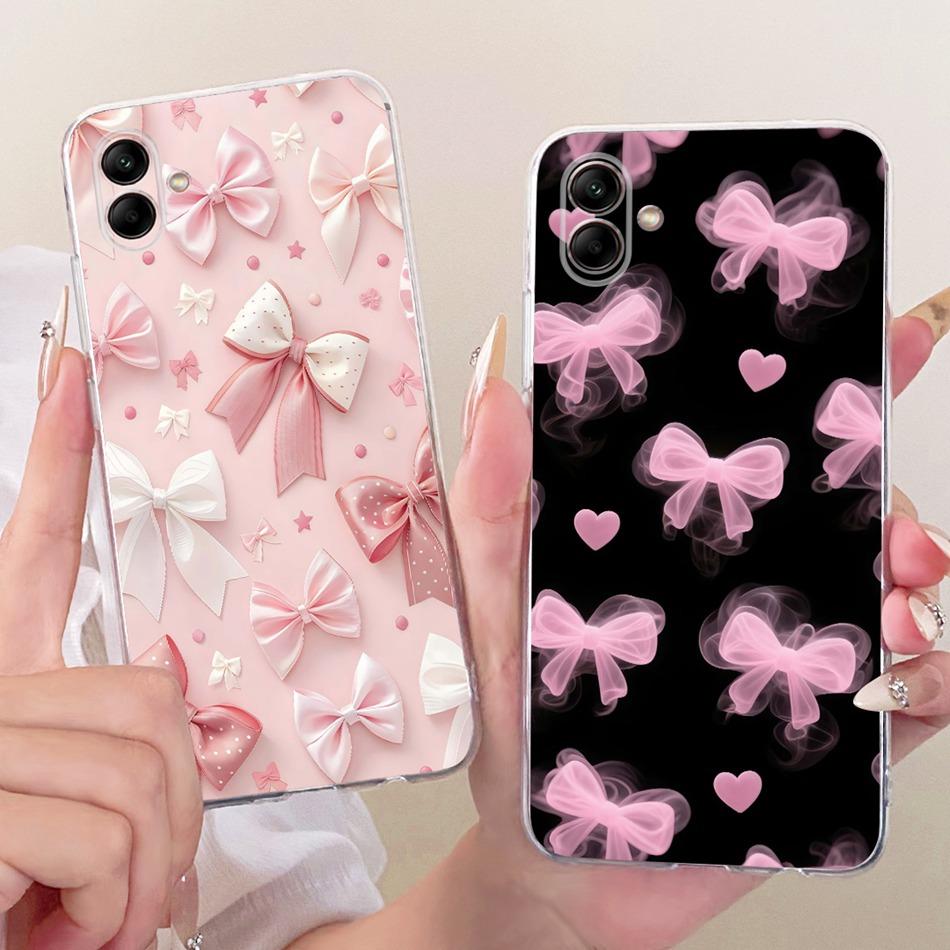 For Samsung Galaxy A04 A04e A042F A405F Cute Flower Butterfly Cat Painted Case For Samsung A04 04e Soft Silicone TPU Phone Cases