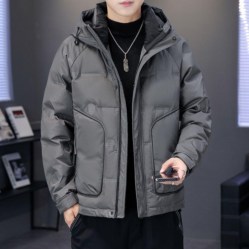 Men's Hooded Winter Down Jacket - Thick, Warm, and Fashionable