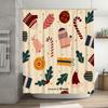Delightful Holiday Shower Curtainfestive Christmas Decorations For Your Bathroom Perfect Gift Idea For Her!