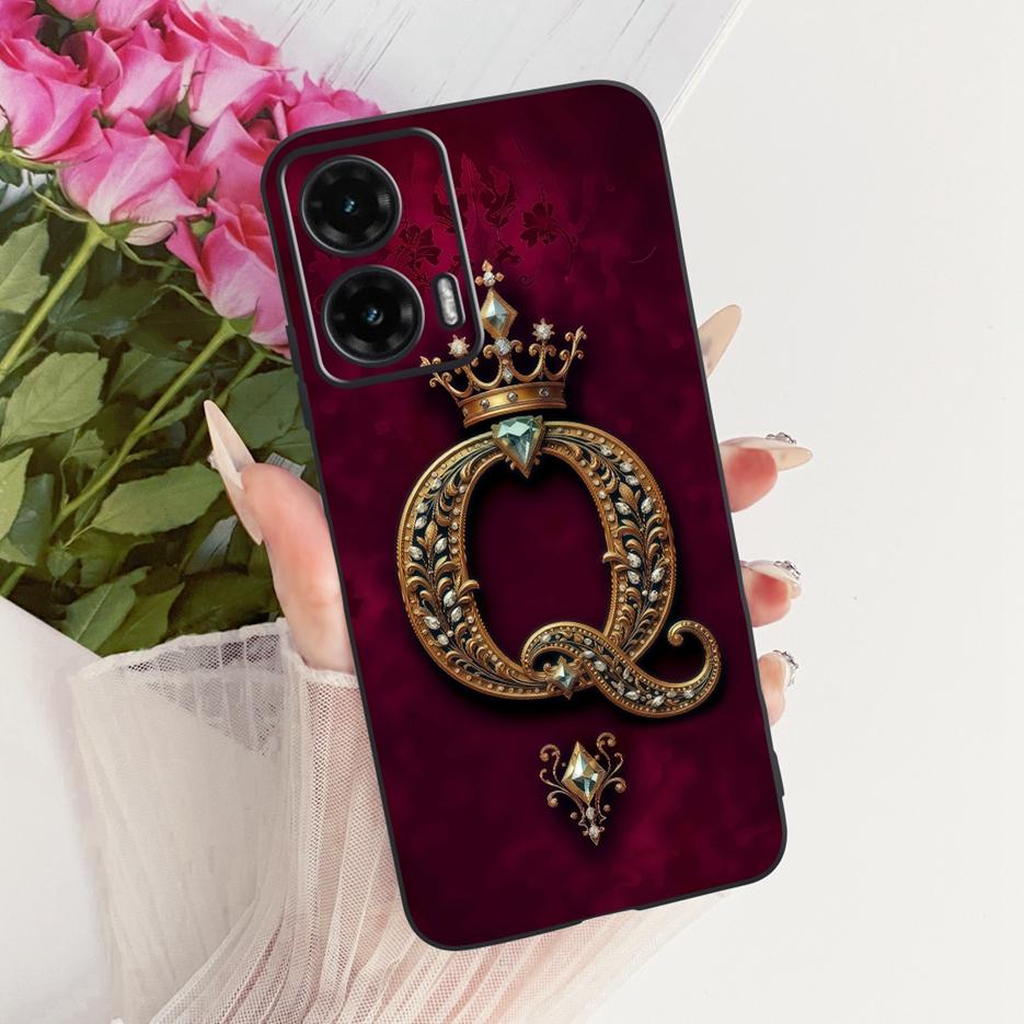 For Motorola Moto G35 Case Moto G55 G85 5G Cute Letters Cover Soft TPU Phone Case For Motorola G85 G 35 55 MotoG55 MotoG85 Shell