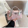 Silk Small Box Scarf Bag Stitching Detail Inner Zip Pocket Urban Bags Travel