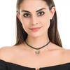 Elegante koreanische Schmetterlings-Choker-Halskette im Spitzen-Design für Frauen