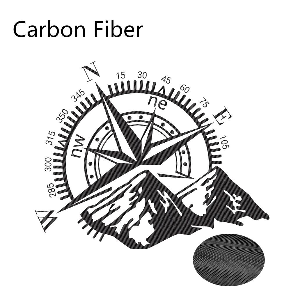 2Pcs Car Door Side Stickers Vinyl Film Auto Decoration Compass Decal Waterproof SUV Styling Automobiles Car Tuning Accessories
