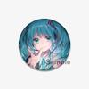 32/44/58mm Cute Cartoon Figure Miku Brooches Cosplay Singer Exquisit Badge for Collar Backpack Hat Accessory Handmade Pin Gift