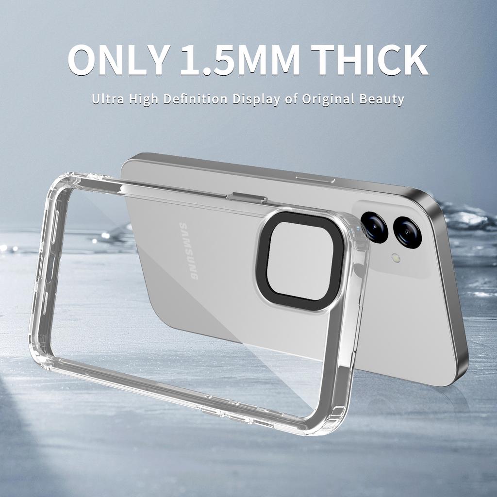 For Samsung Galaxy A04e 4G/M04 4G/F04 4G Case Crystal Clear PC+TPU Anti-Scratch Phone Cover