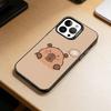 Cute K-Kawaii Capybara   Phone Case For iPhone 17,16,15,14,13,12,11 Plus,Pro Max,XS,Colorful Silver Phone case Funda Cover