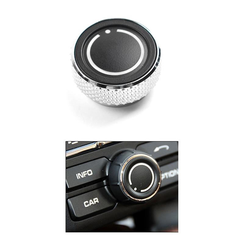 Air Conditioning Knob Console Audio Volume Radio Knob Cover Control Switch Button For Porsche Macan Panamera Cayenne Parts