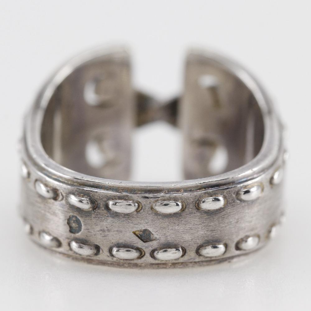 Hermes Mexican Ring Ring Vintage Silver925 #5.6(US Size) 7.03g Unisex Used