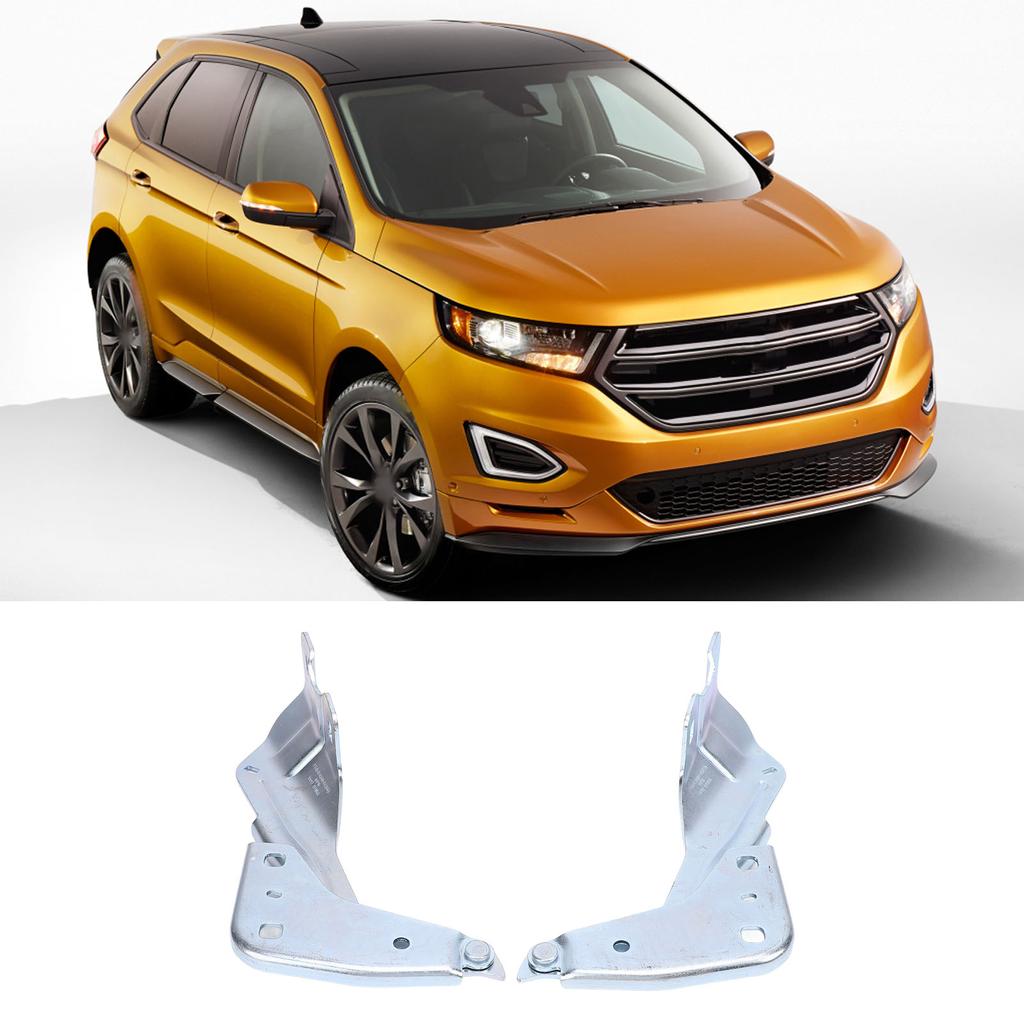 2PCS Hood Hinges Left Right High Stability FT4Z16796A Front Bonnet Hinge for Edge Sport 2015-2018