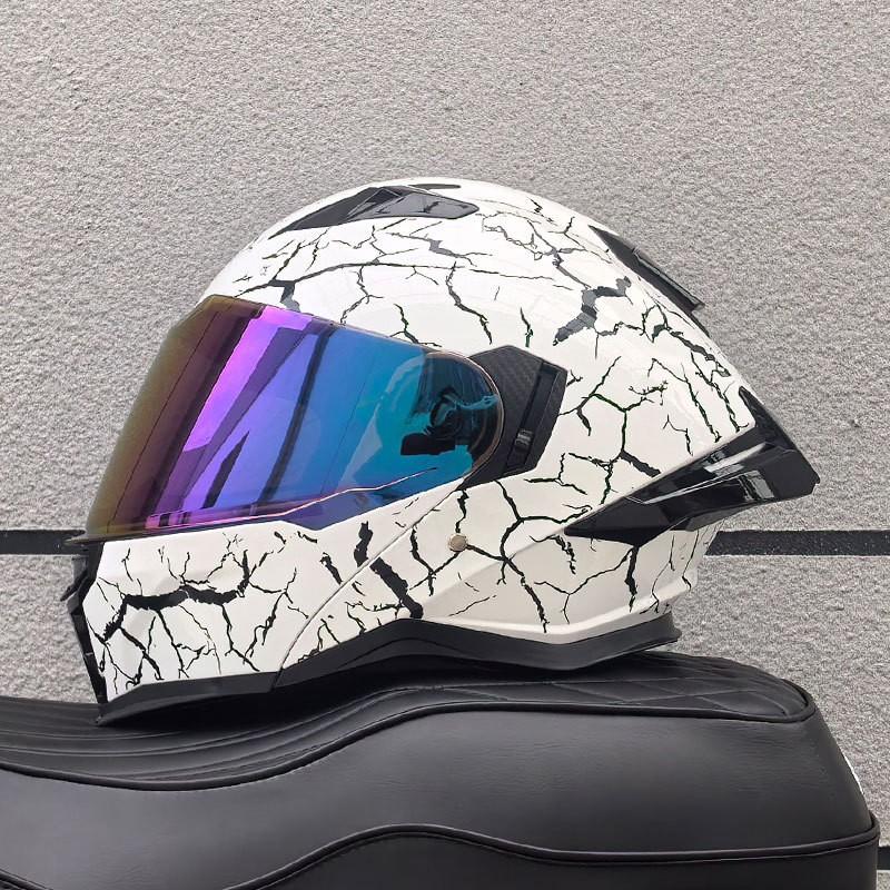 DOT ECE Certified Full Face Motorcycle Helmet Men Women ABS Shell Flip-Up Visor All-Season Use