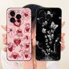 Cute Printed Phone Case For iPhone 16 Pro Max iPhone16 16Pro Soft Silicone Shockproof Cases For iPhone 16ProMax Covers Bumpers