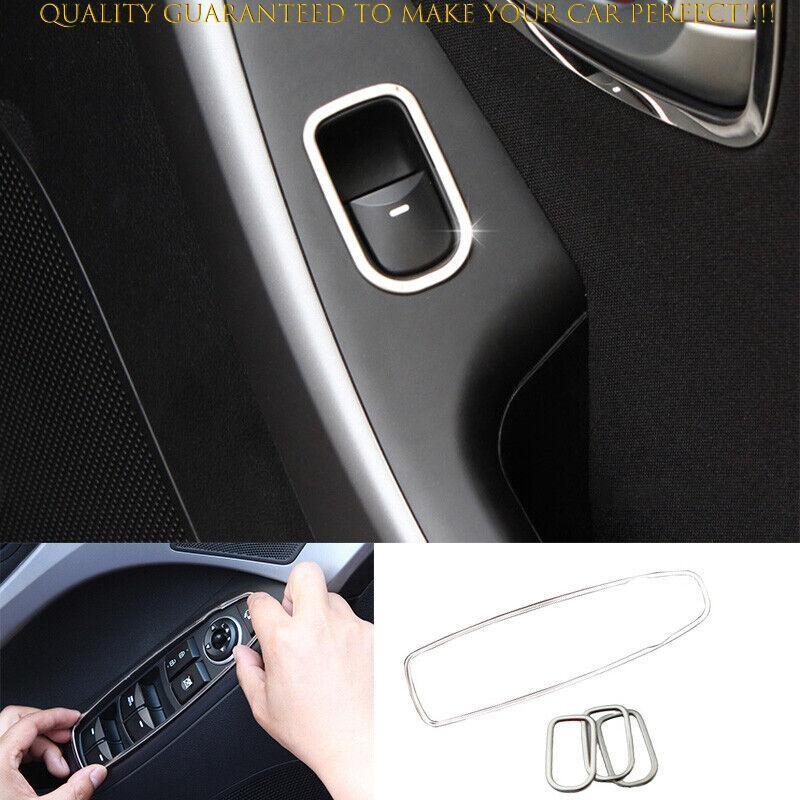 Fit For Hyundai Elantra 2011-2016 Steel Chrome Window Switch Button Garnish Trim