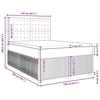 VidaXL Sommier à lattes de lit avec matelas Gris foncé 140x200cm Tissu 3292094
