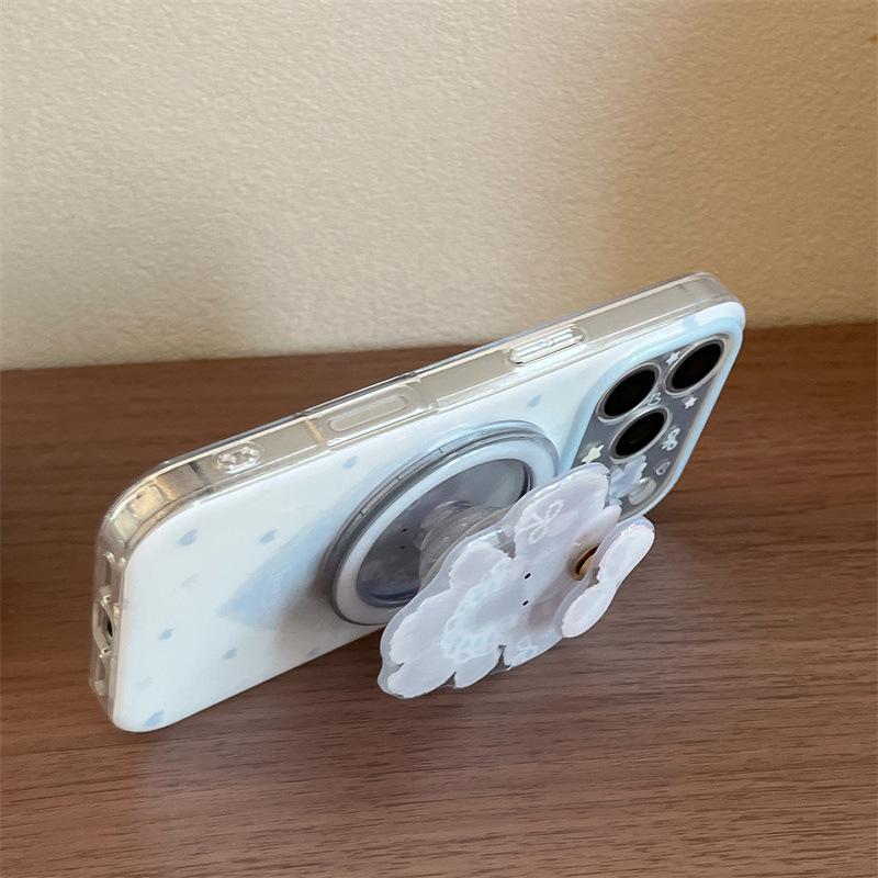Magnetic Elephant Heart Bracket for iPhone 17/16 Pro Max/15 Pro Case