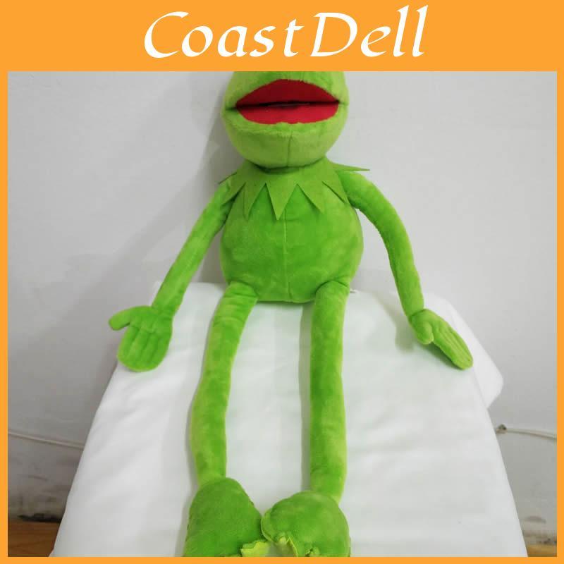 Urocza 18-calowa pluszowa zabawka-lalka Żaba Kermit z Muppetów do miękkiego przytulania i zabawy